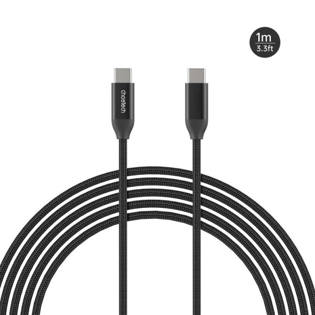 Кабель USB 2.0, 240w, C-тато/C-тато, 1 м, преміум