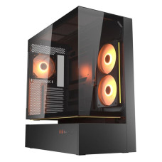 Ігровий корпус, 3*120 mm ARGB передвстановлені, Type-C x1, USB3.0 x2, Audio x1