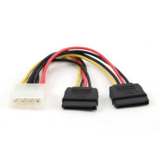 Кабель живлення (Molex) M/F + 2 SATA кабель живлення, 150 мм