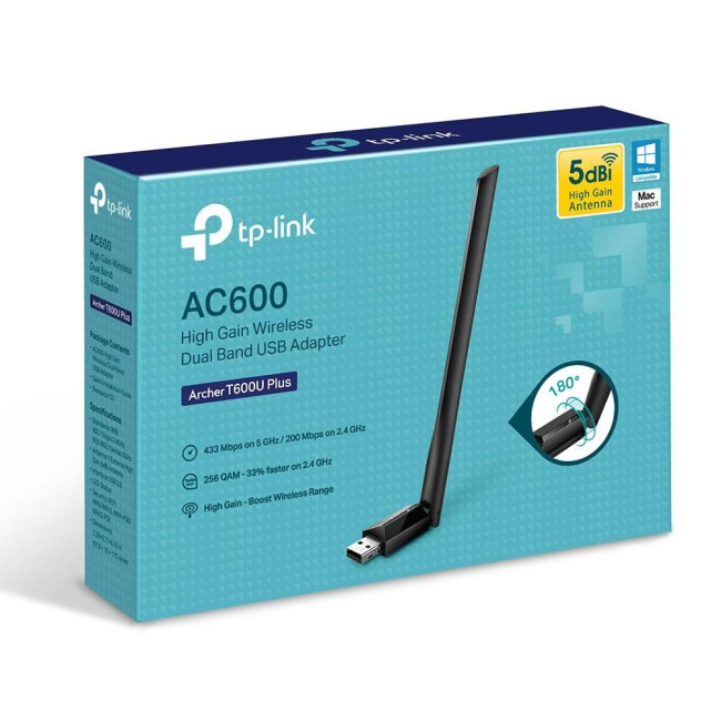 Бездротовий двухдіапазонний USB-адаптер, Archer T600U Plus