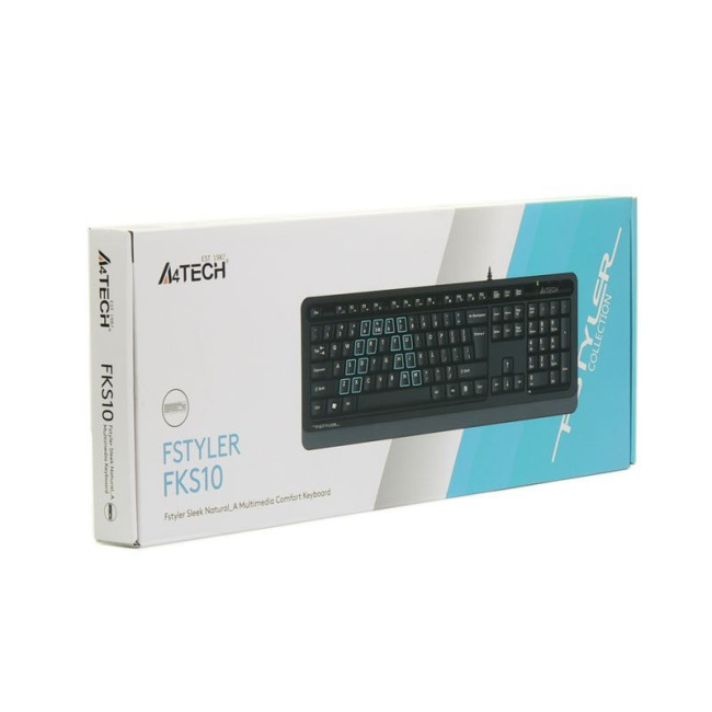 Клавіатура Fstyler Sleek MMedia Comfort, USB, сірий