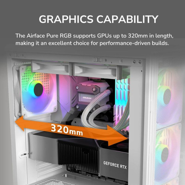 Ігровий корпус, 3*120mm RGB, 1*120mm ARGB вентилятори передвстановлені, ATX/mATX/mini-ITX, скляне вікно