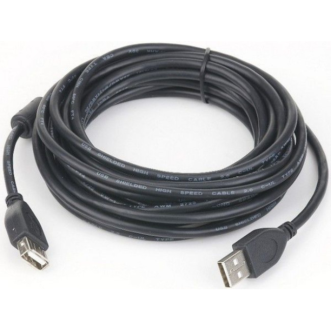 Подовжувач USB2.0, A-тато/А-мама, 1.8 м, ферит