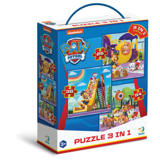 Пазл Dodo 3 в 1 Paw Patrol, Ігровий майданчик (200578)