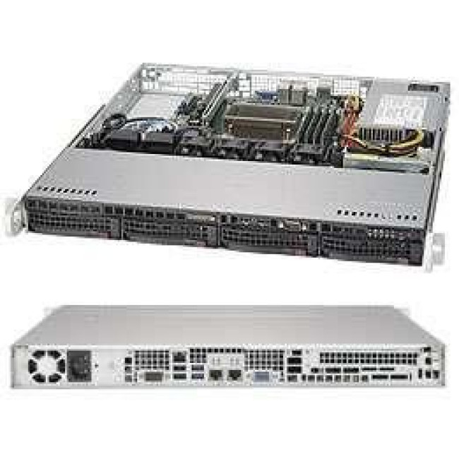 Серверний корпус 1U 350W CSE-813MFTQC-350CB SUPERMICRO