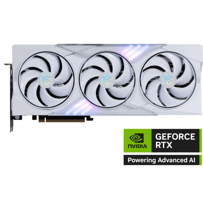 Відеокарта PCIE16 RTX5080 16GB GDDR7 5080 16G GAM TRIO OC WHITE MSI