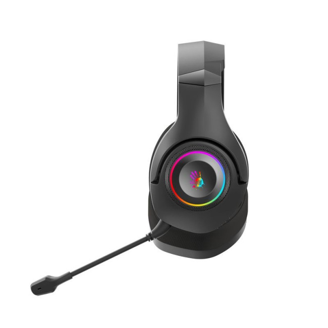 Ігрові бездротові навушники з мікрофоном, RGB підсвічування, Bluetooth + 2.4GHz + 3.5 jack