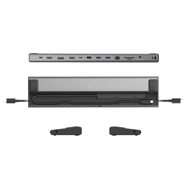 Док станція USB-C 12-в-1 (HDMI/DP/PD/USB-A/USB-C/LAN/картридер/аудіо)
