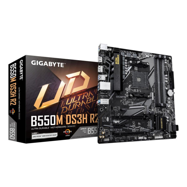 Материнська плата AMD B550 SAM4 MATX B550M DS3H R2 GIGABYTE