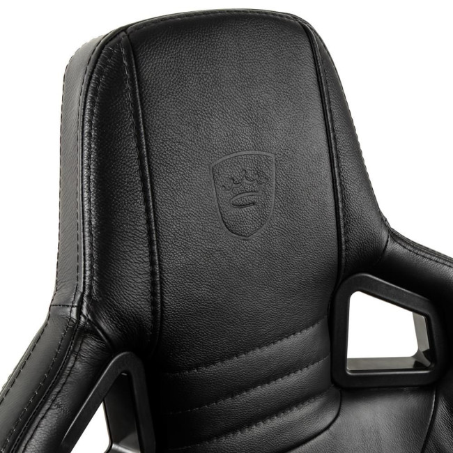 Ігрове крісло Noblechairs EPIC натуральна шкіра, чорний