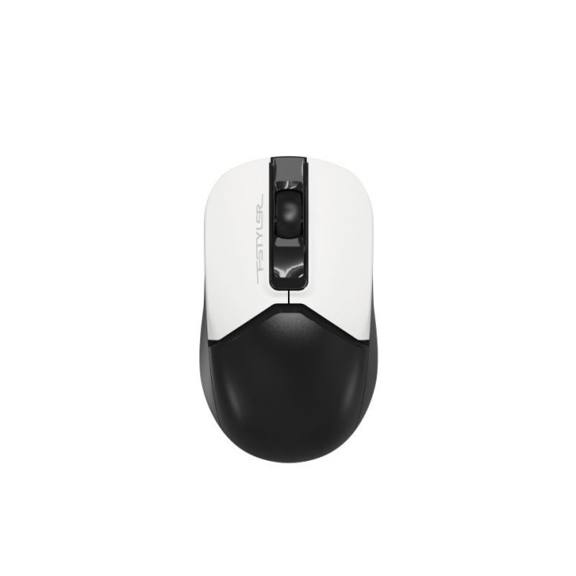 Миша бездротова безшумна Fstyler, Bluetooth / 2.4 ГГц, чорний + білий