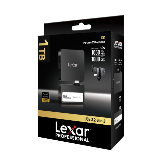 Твердотільний запам’ятовувальний пристрій накопичувач (SSD) USB3.2 1TB EXT. LSL400S001T-RNBNG LEXAR