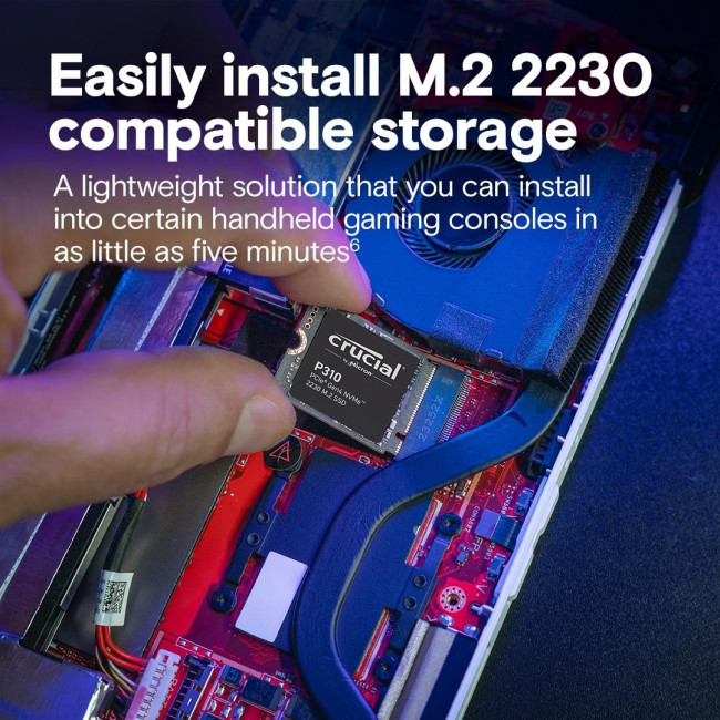 Твердотільний запам’ятовувальний пристрій накопичувач (SSD) G4 M.2 NVME 1TB 2230 P310 CT1000P310SSD2 CRUCIAL