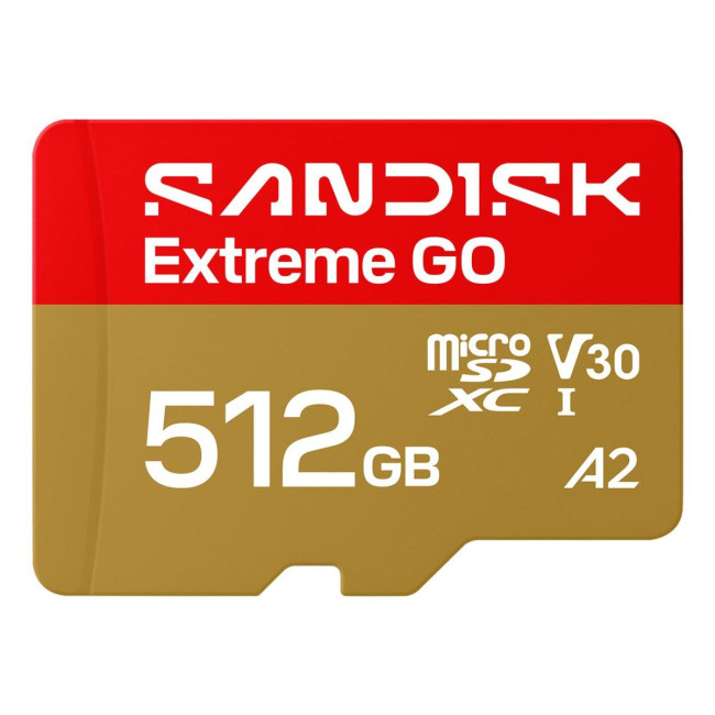 Карта пам'яті SANDISK Extreme GO SDXC 512GB UHS-I V30 A2