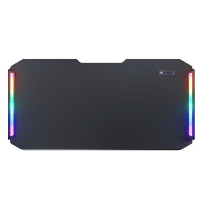 Стіл для геймера, ергономічний дизайн, USB 3.0/Type-C Extension хаб, RGB підсвічування