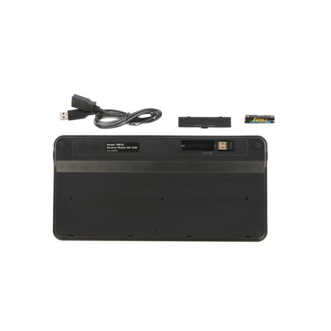Клавіатура бездротова Fstyler, Bluetooth / 2.4 ГГц, чорний