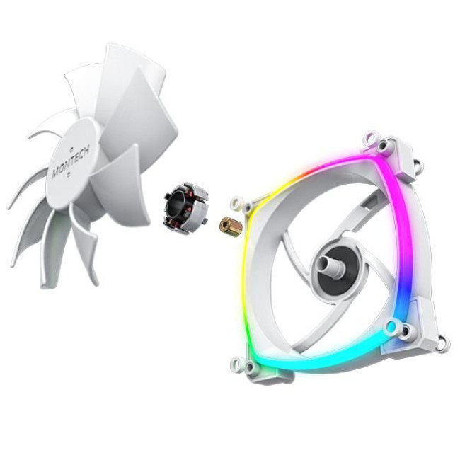 Корпусний вентилятор 120MM AX120 PWM WHITE MONTECH