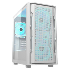 Ігровий корпус, 2*140mm, 1*120mm ARGB вентилятори передвстановлені, mATX/mini-ITX, USB3.0 x 2, USB3.0x2, USB2.0x1, Audio x1, скляне вікно