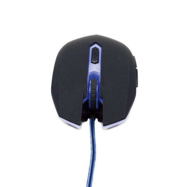 Оптична ігрова миша, USB інтерфейс, 2400 dpi, синій