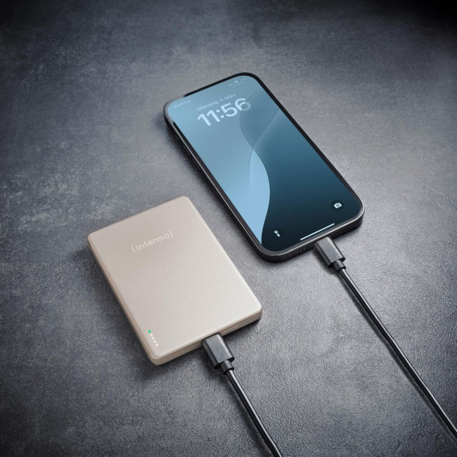 Портативний зарядний пристрій USB 5000MAH MAG CHAMPAGNE MW5000 7344021 INTENSO