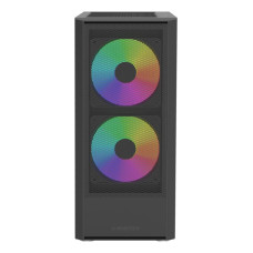 CASE MIDITOWER ATX W/O PSU/BLACK X2 PLUS (B) MONTECH