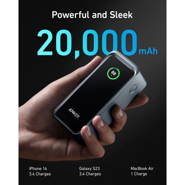 Портативний зарядний пристрій Anker Prime - 20000 mAh 200W PD Black