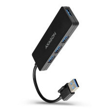 Хаб AXAGON HUE-G1A SuperSpeed USB SLIM hub, кабель 14см Type-A, Чорний