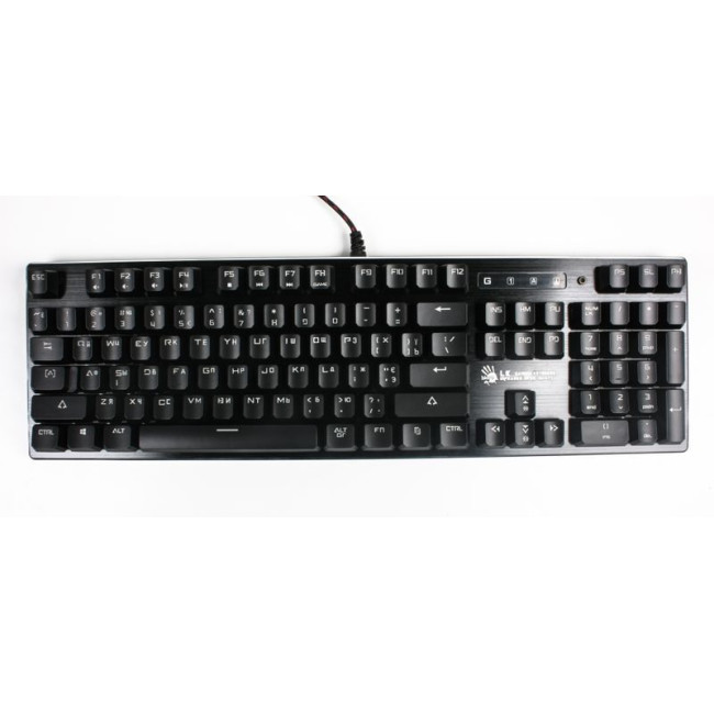 Клавіатура механічна ігрова, USB, LED-підсвічування, Full Light Strike Red