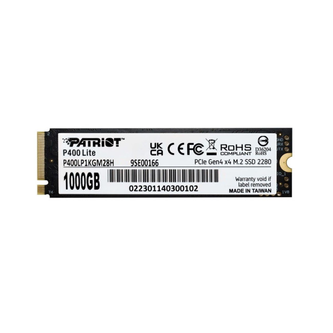 Твердотільний запам’ятовувальний пристрій накопичувач (SSD) M.2 2280 1TB P400 P400LP1KGM28H PATRIOT