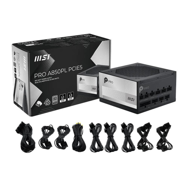 Блок живлення ATX 850W PRO A850PL PCIE5 MSI