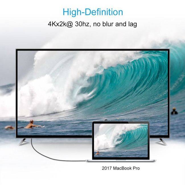 Кабель USB-C на HDMI, 4K 60Гц, 3 м