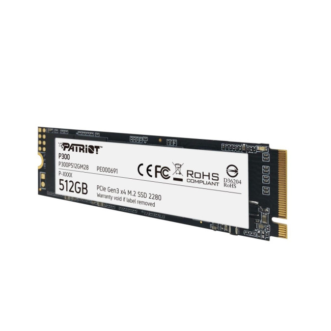 Твердотільний запам’ятовувальний пристрій накопичувач (SSD) M.2 2280 512GB P300 P300P512GM28 PATRIOT