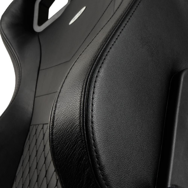 Ігрове крісло Noblechairs EPIC натуральна шкіра, чорний