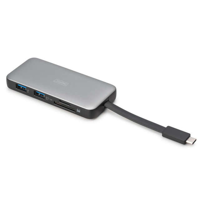 Док-станція USB-C, 7 портів, 1xHDMI, 2xUSB 3.2 Gen 1, 1xRJ45, 1xSD, 1xMicroSD, 1xPD DA-70916 DIGITUS by ASSMANN