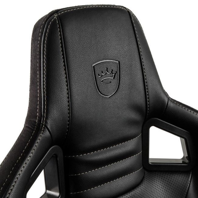 Ігрове крісло Noblechairs EPIC штучна шкіра, чорний/золотий