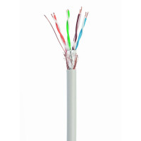 CAT5e, одножильна, мідь,24AWG, подвійне екранування, 305 м