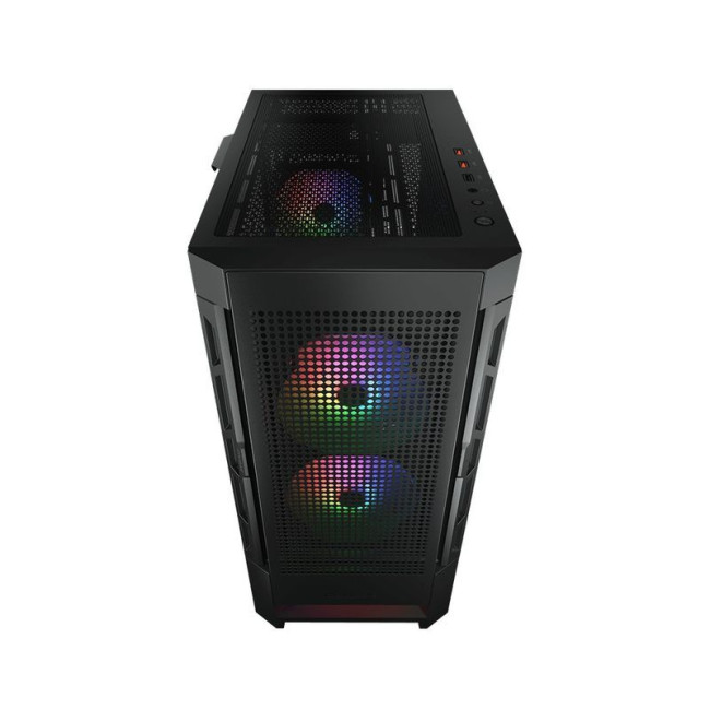 Ігровий корпус, 2*140mm ARGB, 1*120mm ARGB вентилятори передвстановлені, ATX/mATX/mini-ITX, скляне вікно