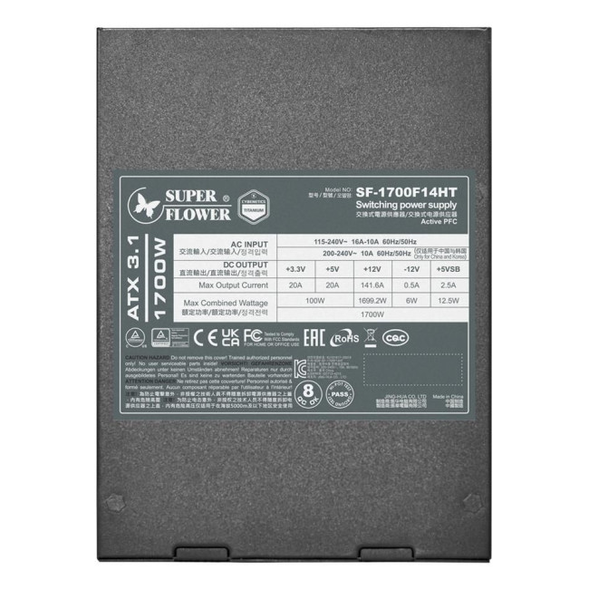 Блок живлення ATX3.1 1700W LEADEX TITANIUM (SF-1700F14HT) SUPER FLOWER