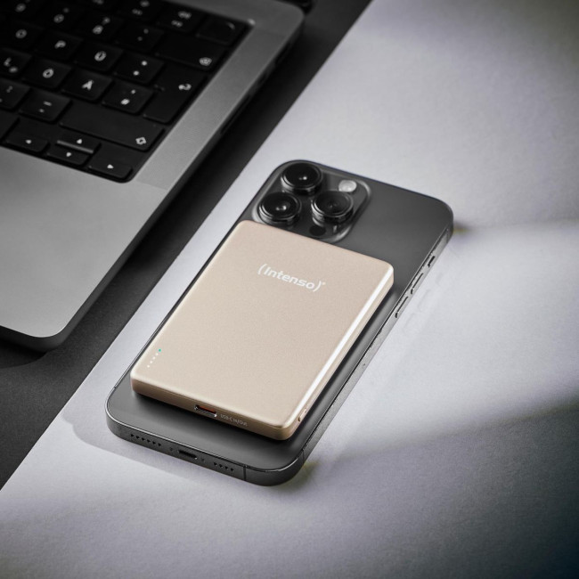 Портативний зарядний пристрій USB 5000MAH MAG CHAMPAGNE MW5000 7344021 INTENSO