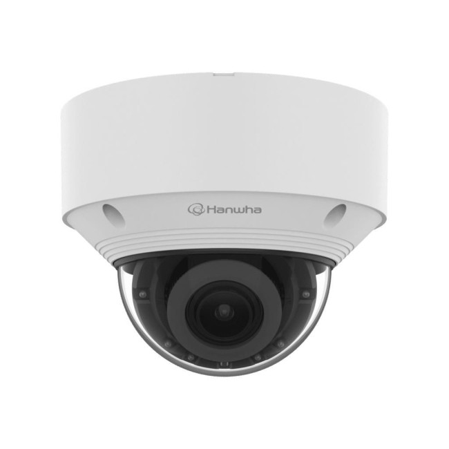 Мережева камера купольна  4K @ 30fps, motorized vari-focal lens 3.2~10.2mm (H: 104°~31° / V: 55°~17°) QNV-C9083R HANWHA VISION