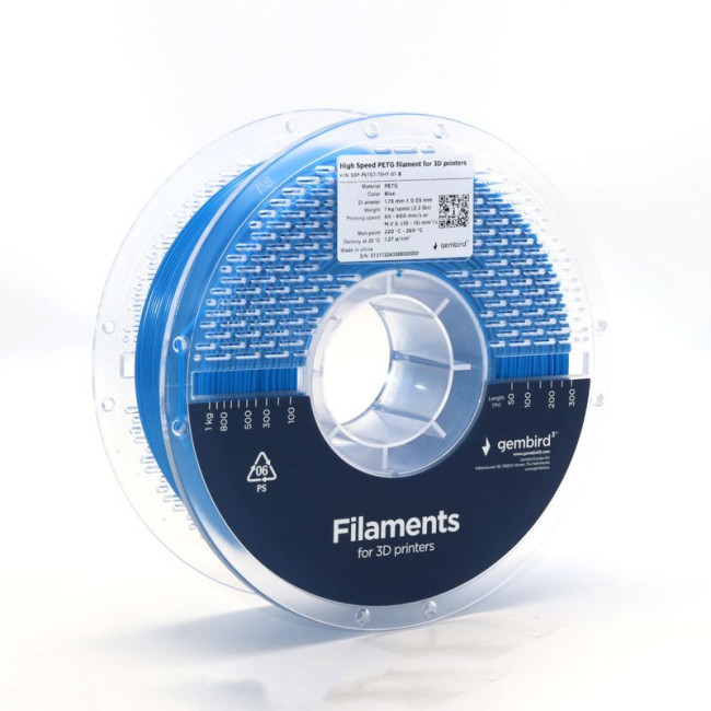 Філамент для 3D-принтера, High Speed PETG, 1.75 мм, синій, 1 кг
