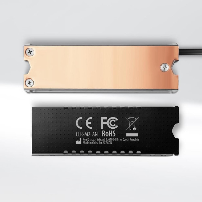 Радіатор з вентилятором для SSD-накопичувачів AXAGON CLR-M2FAN heatsink for M.2 SSD