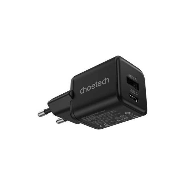 Мережевий зарядний пристрій, USB-A/USB-C, 30Вт, QC3.0/PD/PPS