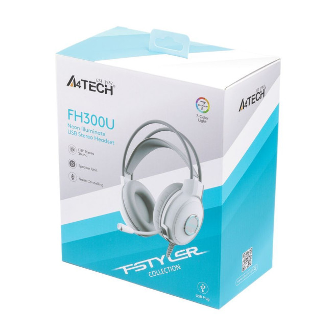 Гарнітура Fstyler USB Stereo Headphone, білий