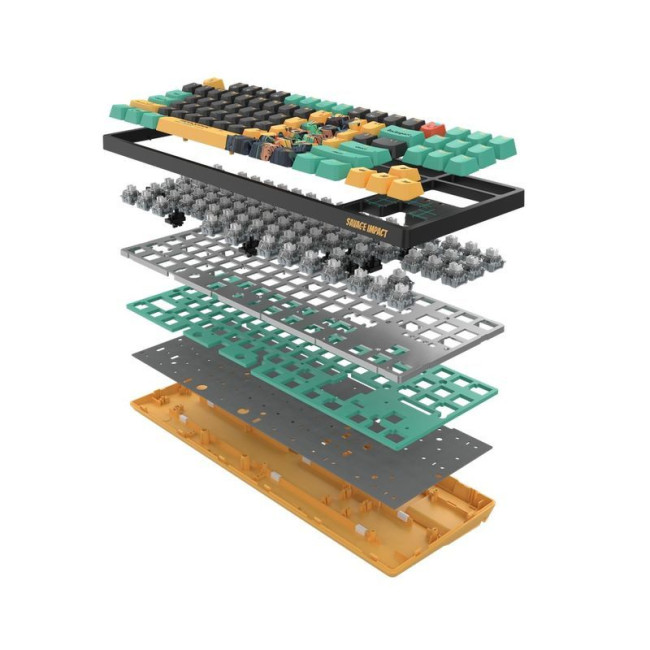 Клавіатура оптична ігрова, USB, RGB підсвічування, Alpha Optical Switch