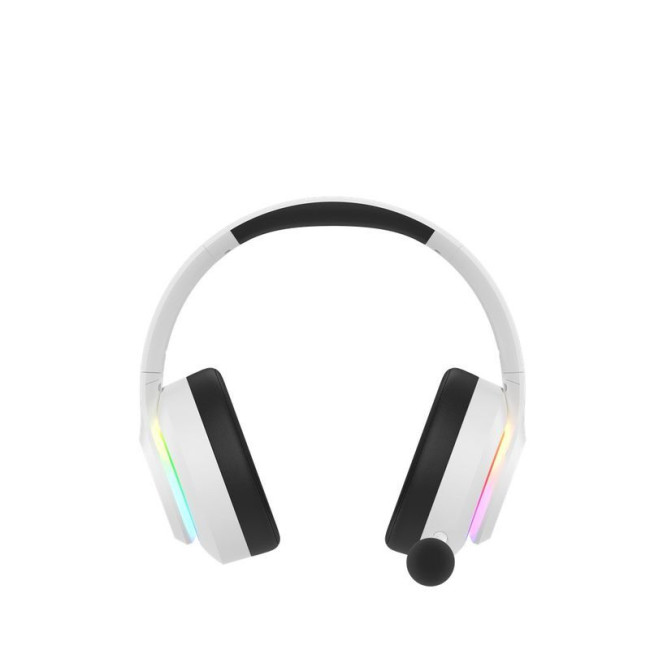 Ігрові бездротові навушники з мікрофоном, RGB підсвічування, Bluetooth + 2.4GHz + 3.5 jack