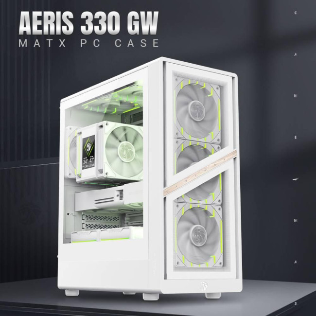 Корпус для комп'ютера ATX W/O PSU AERIS 330 GW GAMEMAX