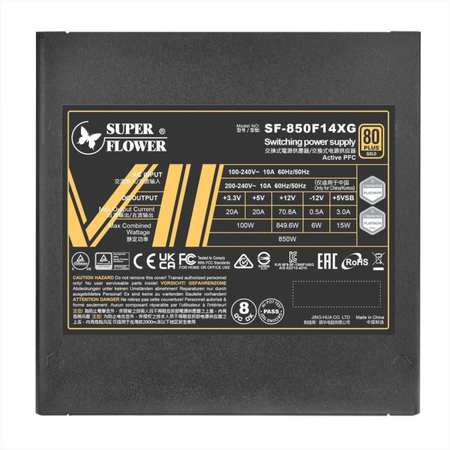 Блок живлення ATX3.1 850W LEADEX VII GOLD (SF-850F14XG) BLACK SUPER FLOWER
