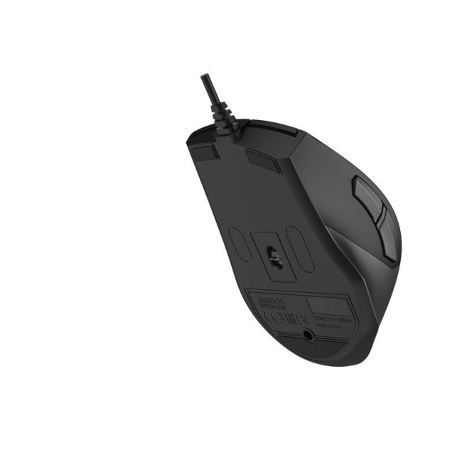 Миша дротова безшумна Fstyler, USB, 2400 dpi, чорний+сірий