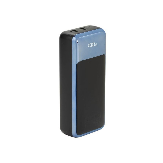 Портативний зарядний пристрій, 30000 mA, QC/PD 65W, з LCD, чорний